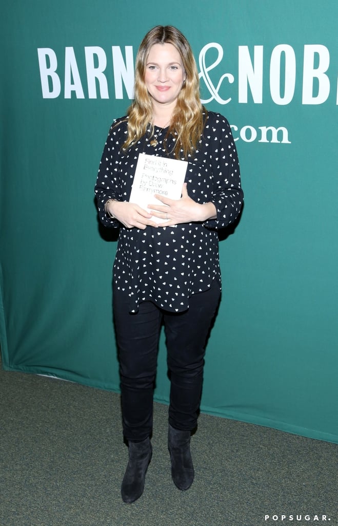 Drew Barrymore attended an NYC book signing for her new tome, Find It in Everything, on Monday.