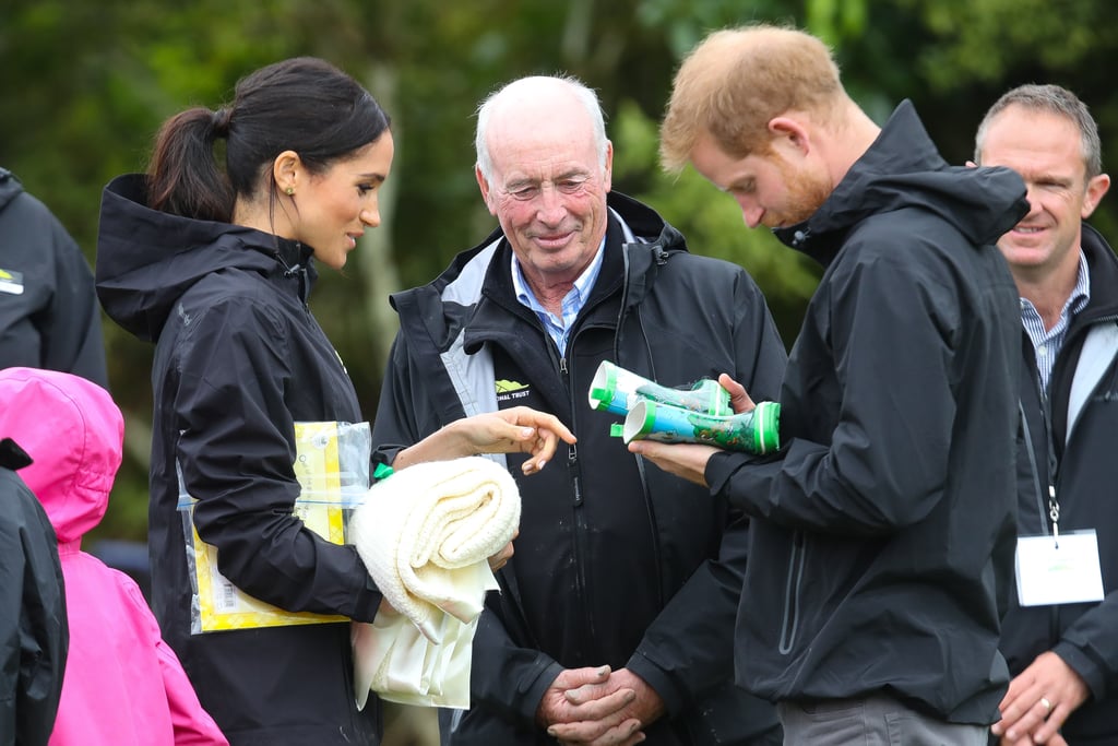 Prince Harry and Meghan Markle Toss Rainboots in New Zealand