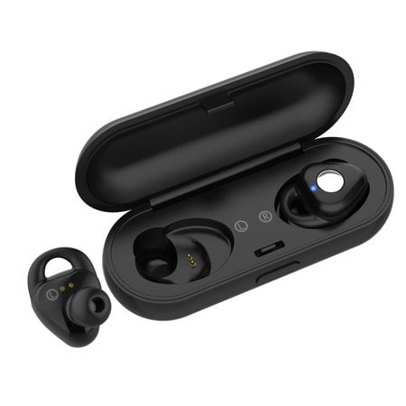 A fast paring speed, noise cancellation, and hands-free activation are touted as three of the top features for the Cshidworld T01 True Stereo Wireless Earbuds ($33).