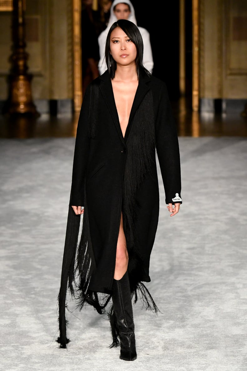 Christian Siriano's Thrifted Wool Coat on the Runway