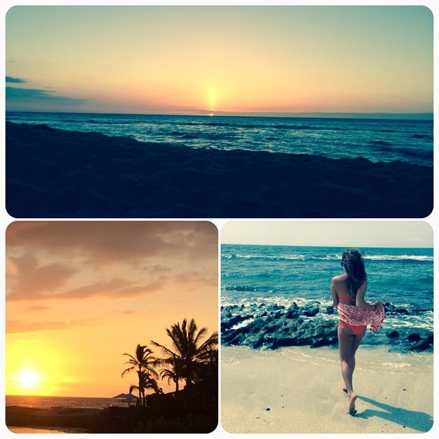 Lea captured the essence of her vacation in Hawaii with this collage. 
Source: Instagram user msleamichele