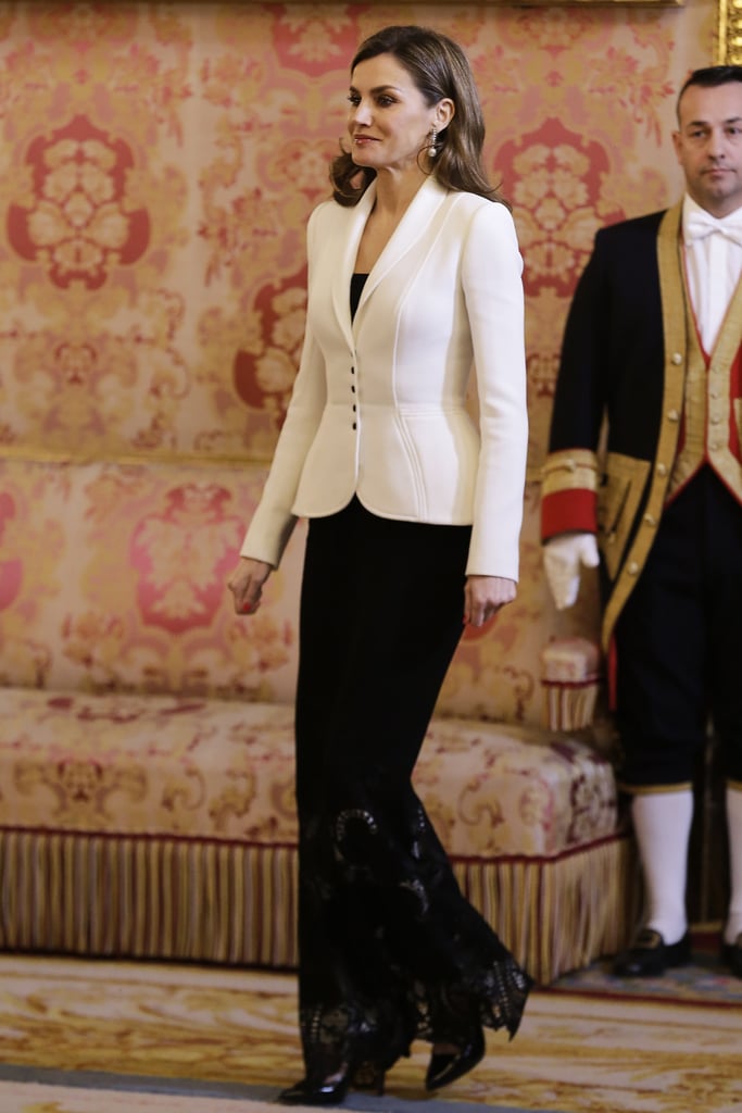 Letizia in Felipe Varela, January 2018