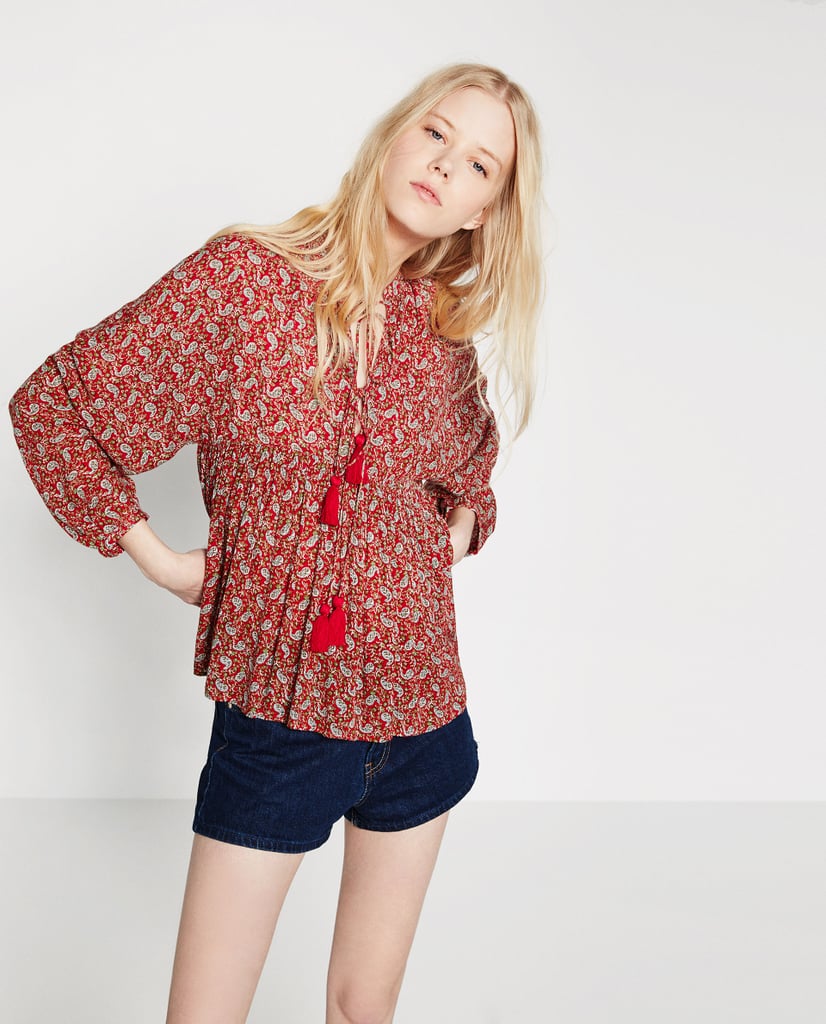 Zara Pom Pom Tunic ($36) | Pom-Pom Trend For Spring and Summer ...