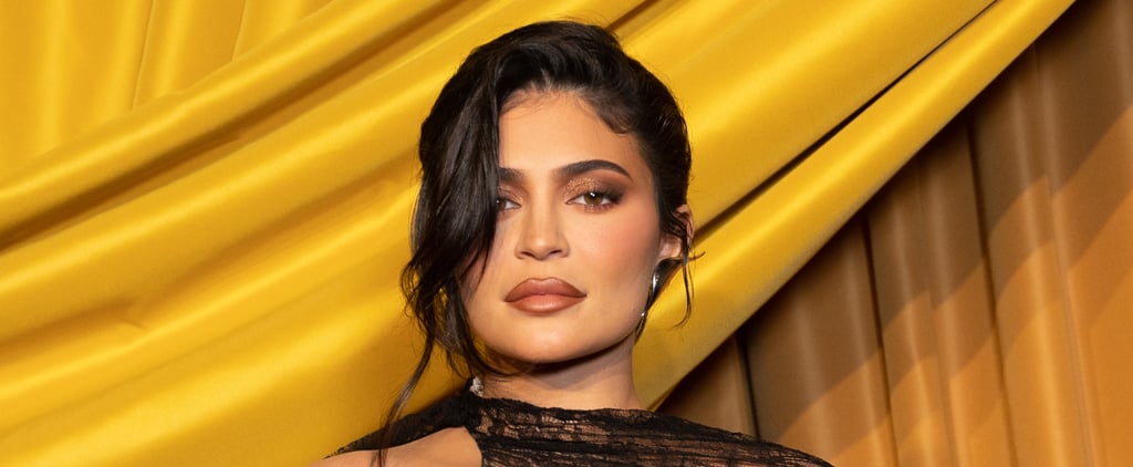 Kylie Jenner Hangs Poolside in a Chic Black Thongkini With Her Baby Son
