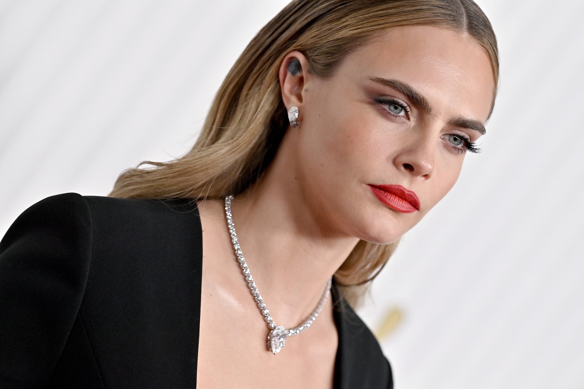 LOS ANGELES, CALIFORNIA - FEBRUARY 26: Cara Delevingne attends the 29th Annual Screen Actors Guild Awards at Fairmont Century Plaza on February 26, 2023 in Los Angeles, California. (Photo by Axelle/Bauer-Griffin/FilmMagic)