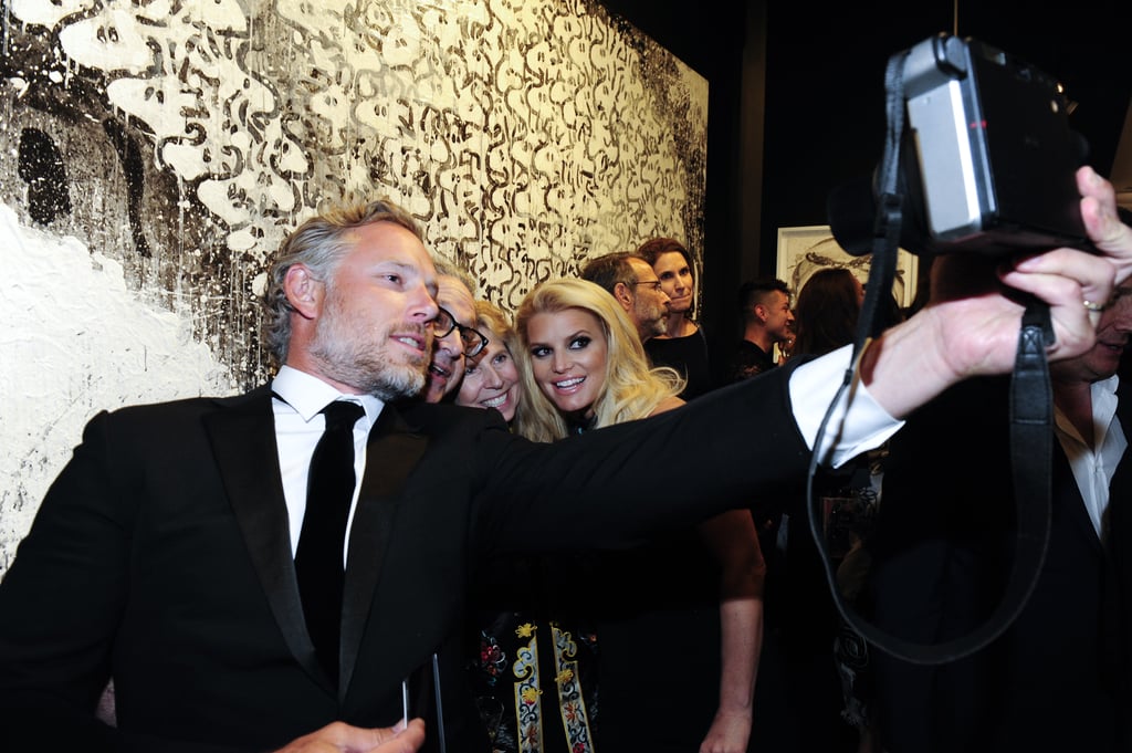 Jessica Simpson Eric Johnson Out at LA Gallery February 2016
