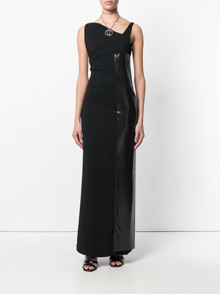 Paco Rabanne Sequin Panel Maxi Dress