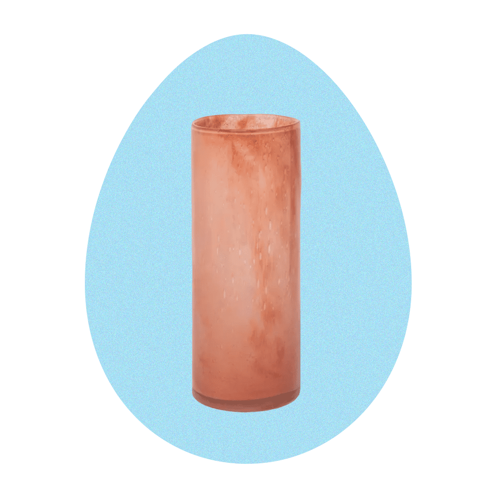 Seeded Cylinder Glass Vase