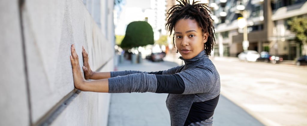 This Standing Calf Stretch Makes My Ankles Feel So Good — Here's How to Do It Right