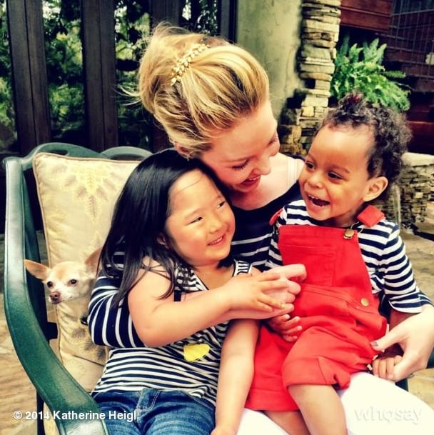 Katherine Heigl With Naleigh and Adelaide