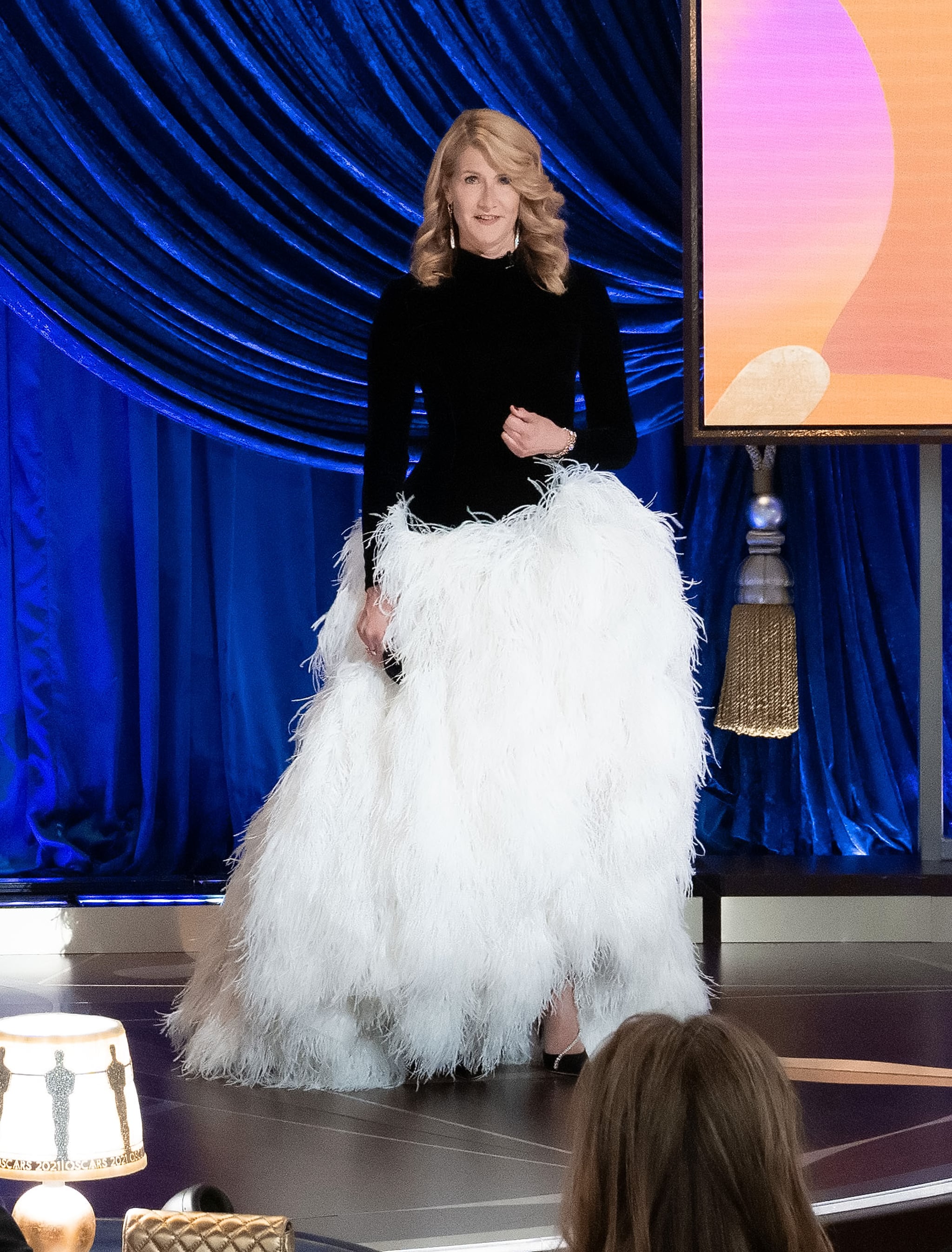 Laura Dern Oscars dress: Feathered gown stuns at 2021 Academy Awards