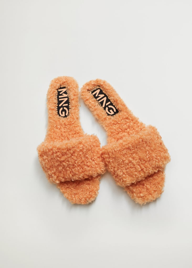 Faux-fur Sandals