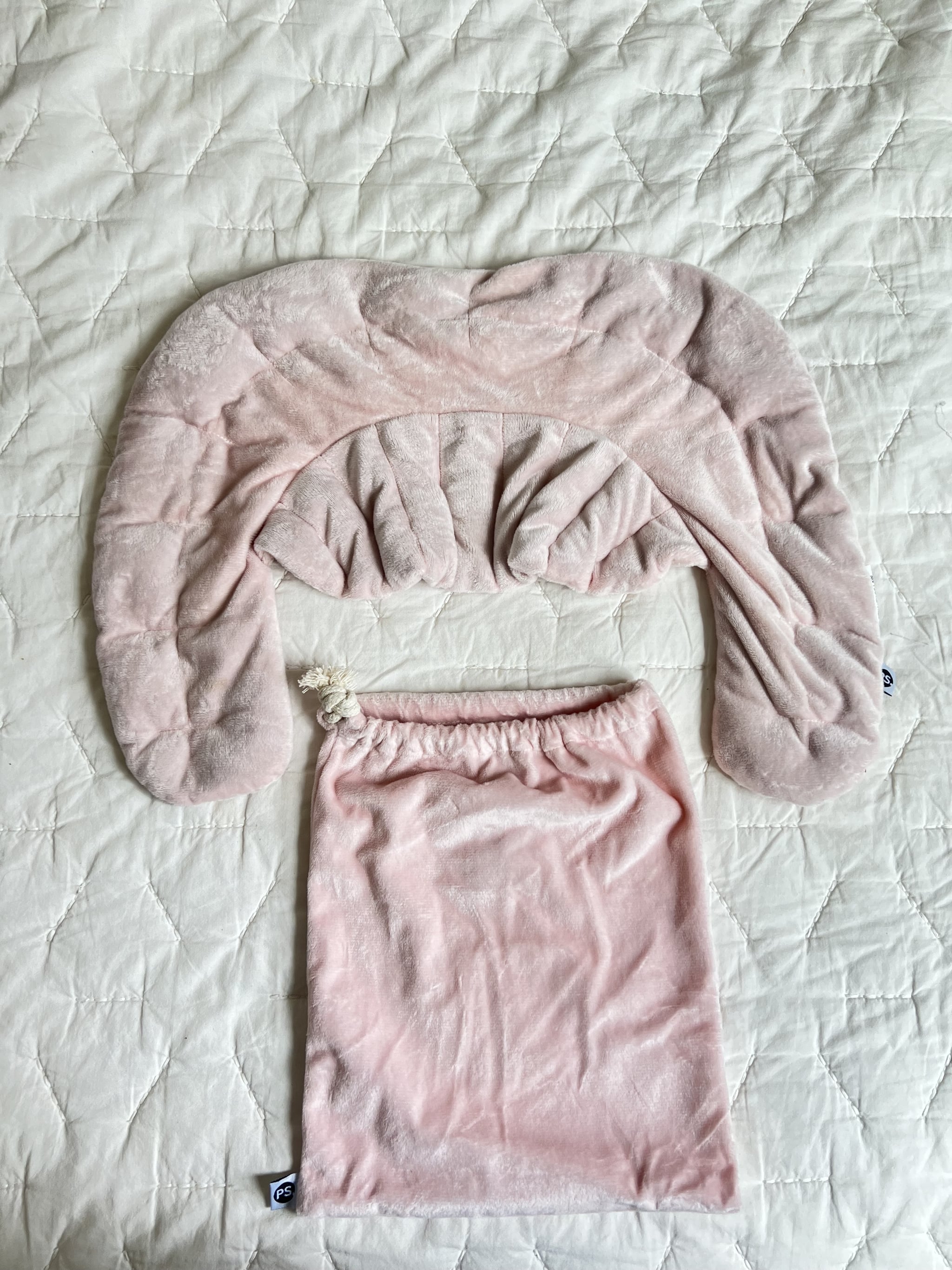 The PS Weighted Hot & Cold Neck Wrap Pillow with pouch.