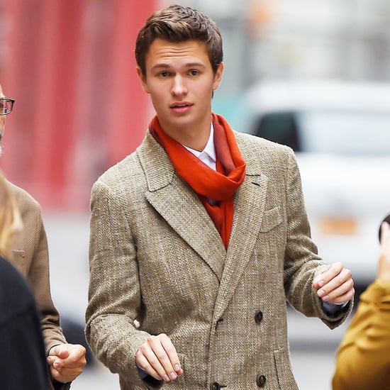 Ansel Elgort Doing a Photo Shoot in NYC