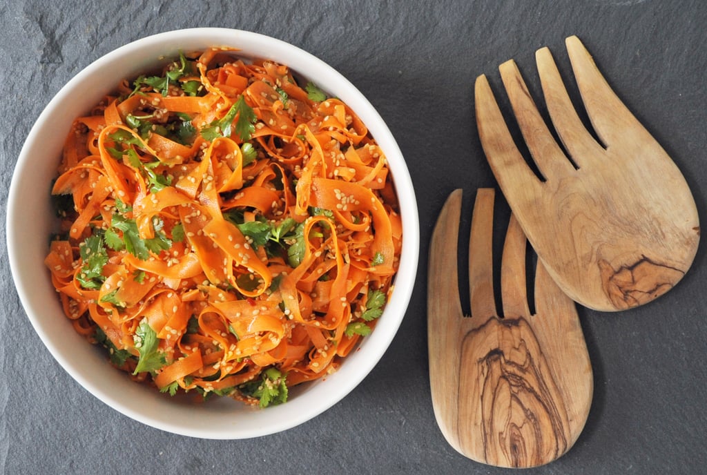 Spicy Sesame Carrot Ribbon Salad