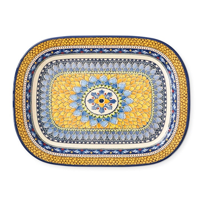 Something Vibrant: Williams Sonoma Sicily Outdoor Melamine Large Rectangular Platter