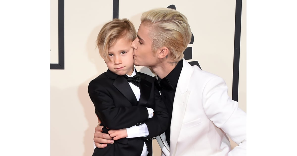 Justin Bieber and His Little Brother at the Grammys 2016 | POPSUGAR
