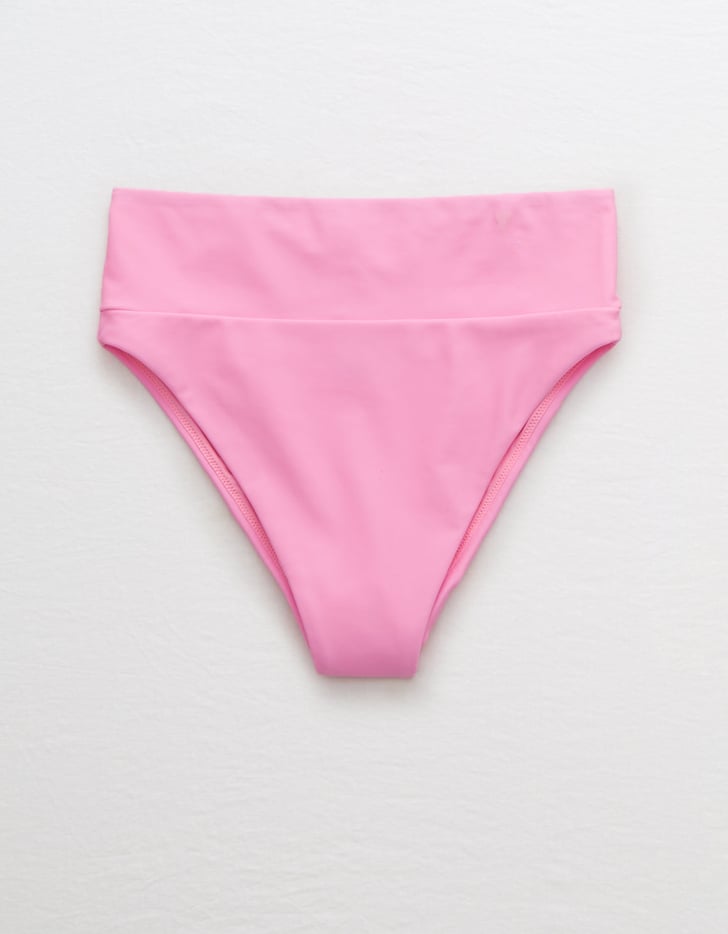 Aerie High Cut Cheeky Bikini Bottom, Pink Iskra Lawrence in Pink