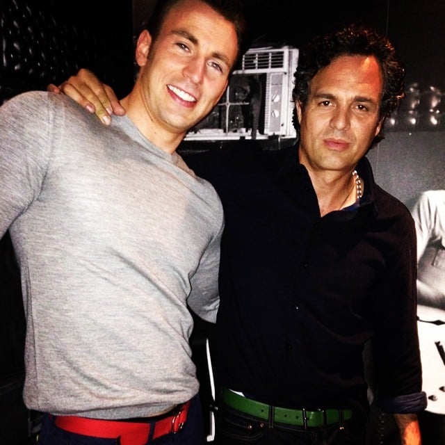 Mark Ruffalo showed off his bromance with Chris Evans.
Source: Instagram user markruffalo