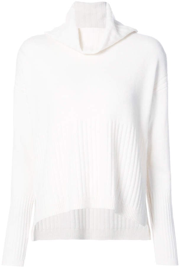 Derek Lam 10 Crosby Ribbed Cowl Neck Sweater