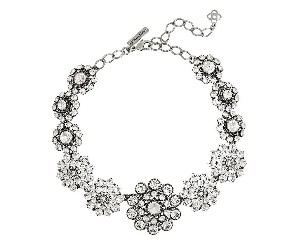 Oscar de la Renta Silver-Plated Swarovski Crystal Necklace ($597, originally $995)