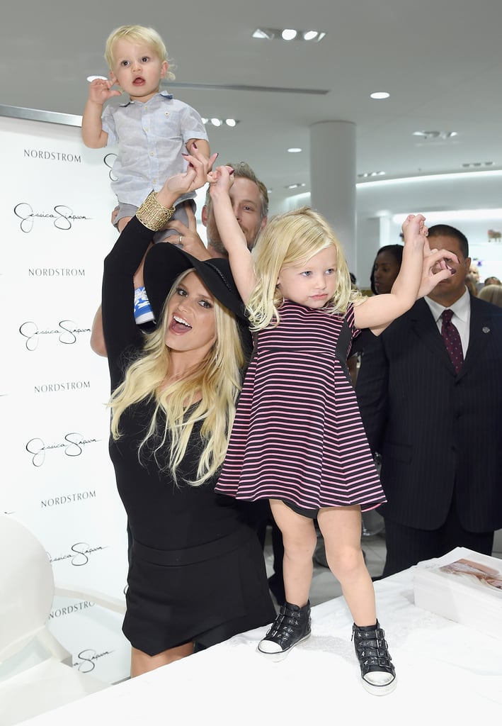 Jessica Simpson With Ace and Maxwell at Event | Pictures