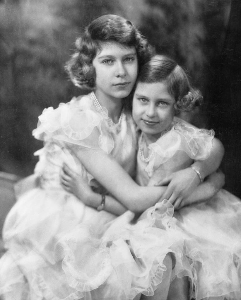 They wrapped their arms around each other for this sweet portrait on Elizabeth's 14th birthday in 1940.