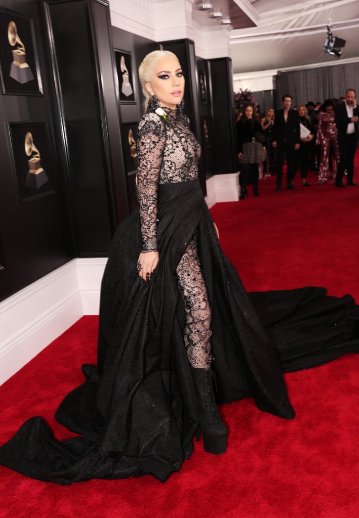 Lady Gaga Wearing Her Full Skirt on the Red Carpet