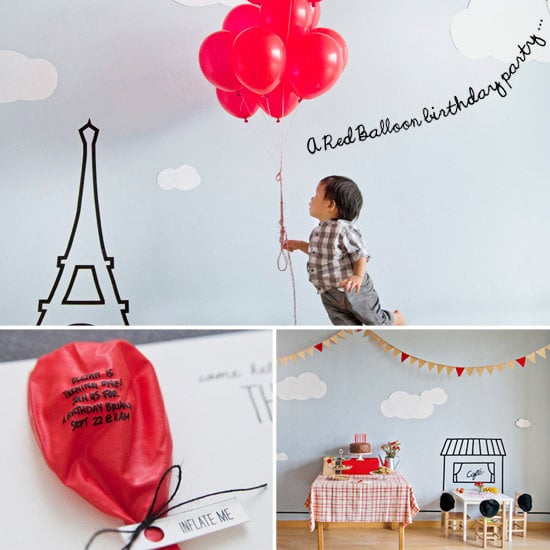 A Parisian, Red Balloon First Birthday Party A Parisian, Red Balloon First Birthday Party