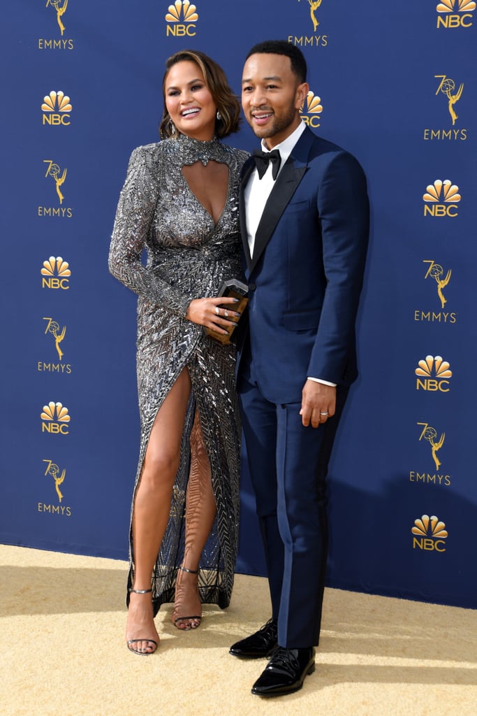 Chrissy Teigen Zuhair Murad Dress at the 2018 Emmys