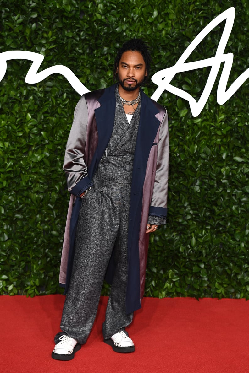 Miguel at the British Fashion Awards 2019