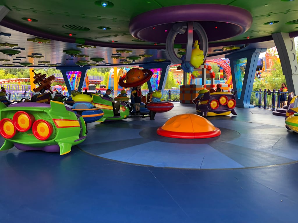 The inside of Alien Swirling Saucers.