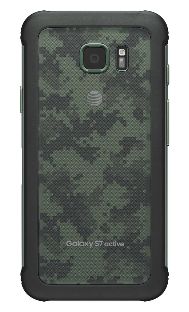 The Galaxy S7 Active in Camo Green.