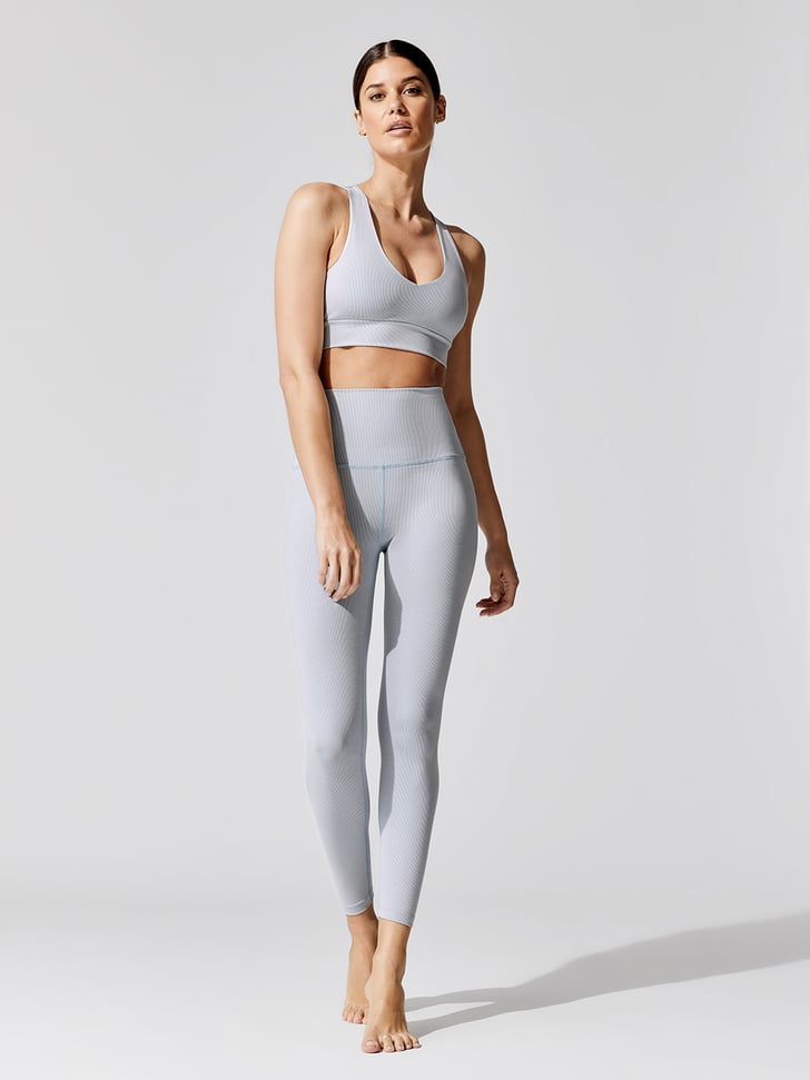 beyond yoga heather rib midi joggers