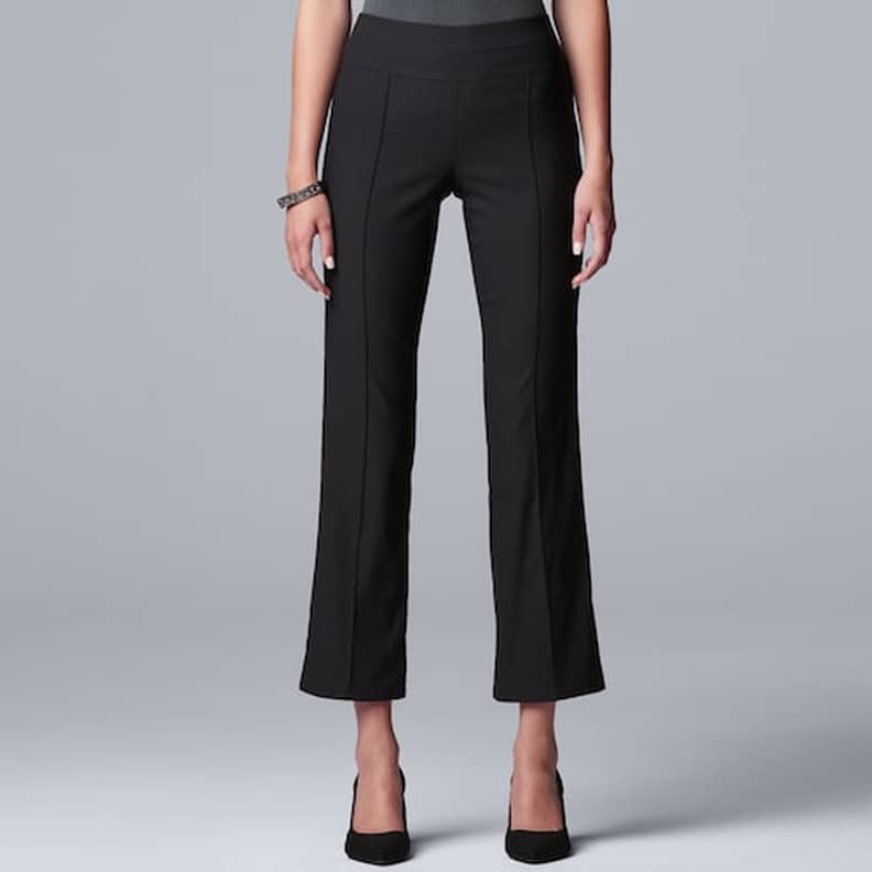 Simply Vera Vera Wang Polka Dots Black Casual Pants Size XL - 53% off