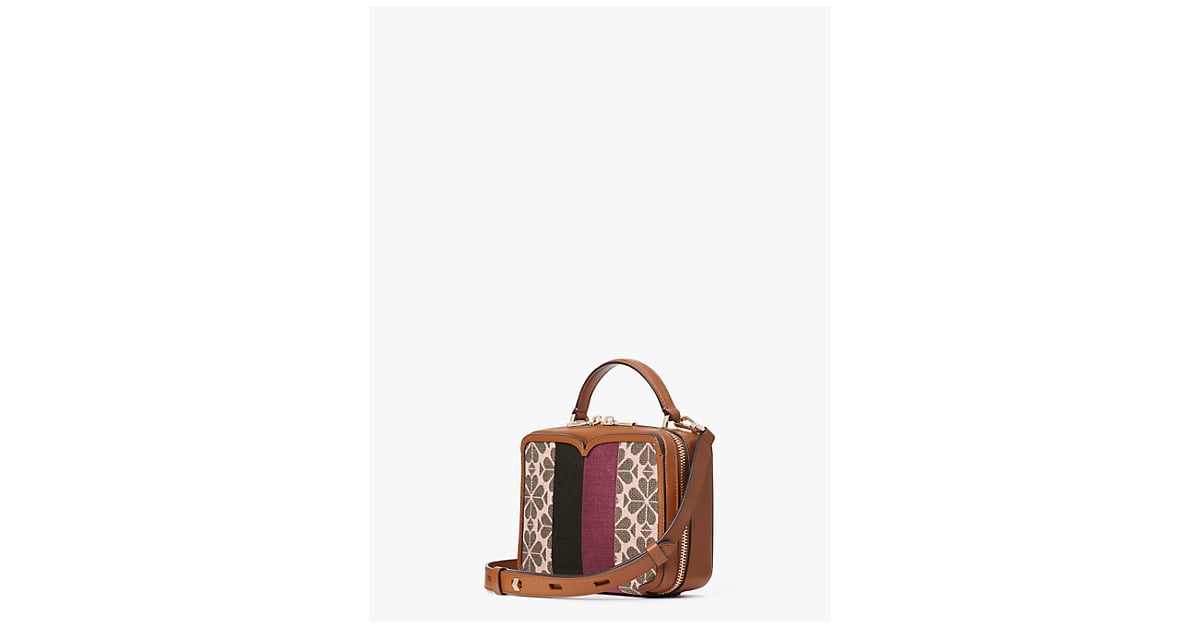 Spade Flower Jacquard Vanity Stripe Mini TopHandle Bag The Best Kate
