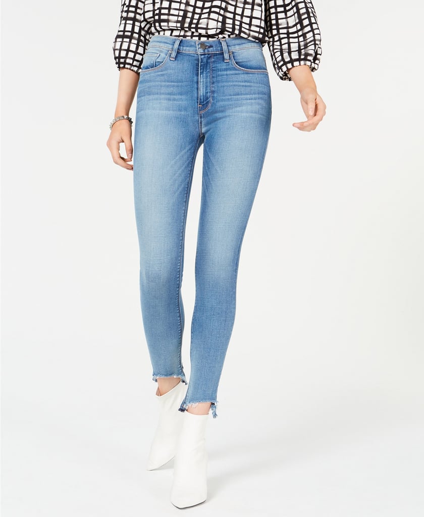Hudson Jeans Barbara Asymmetrical-Hem Skinny Jeans