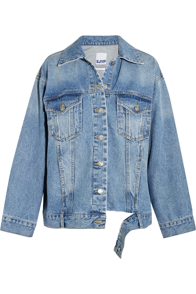 Kendall Jenner Deconstructed Denim Jacket | POPSUGAR Fashion