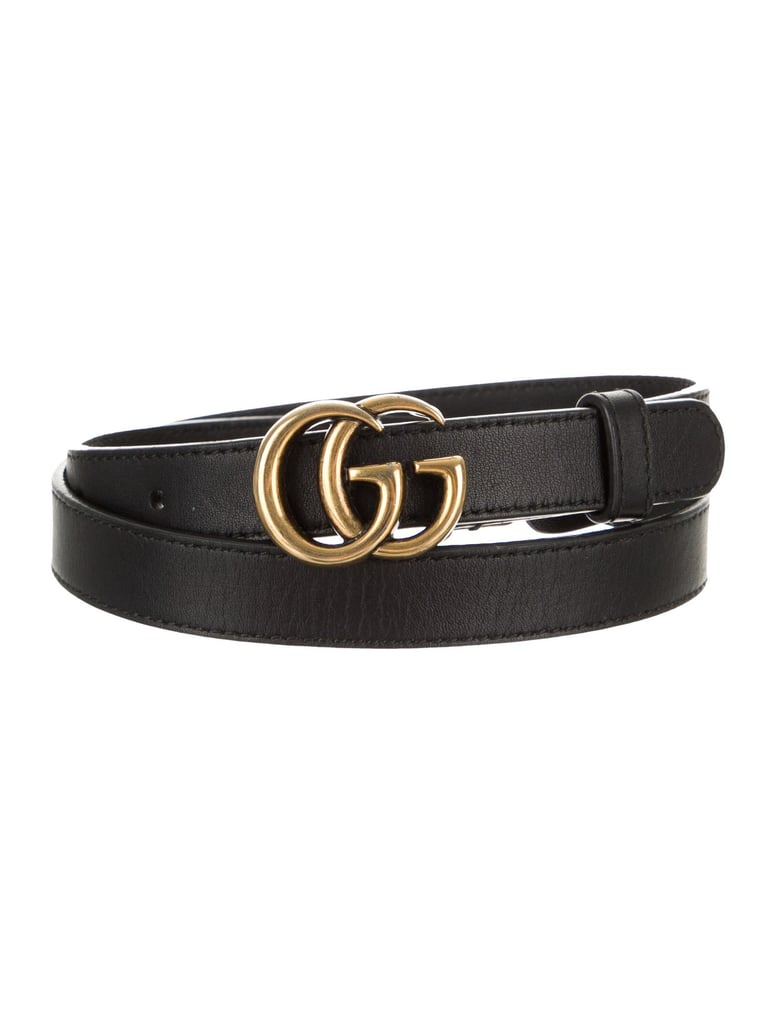 Gucci Leather Running GG Belt