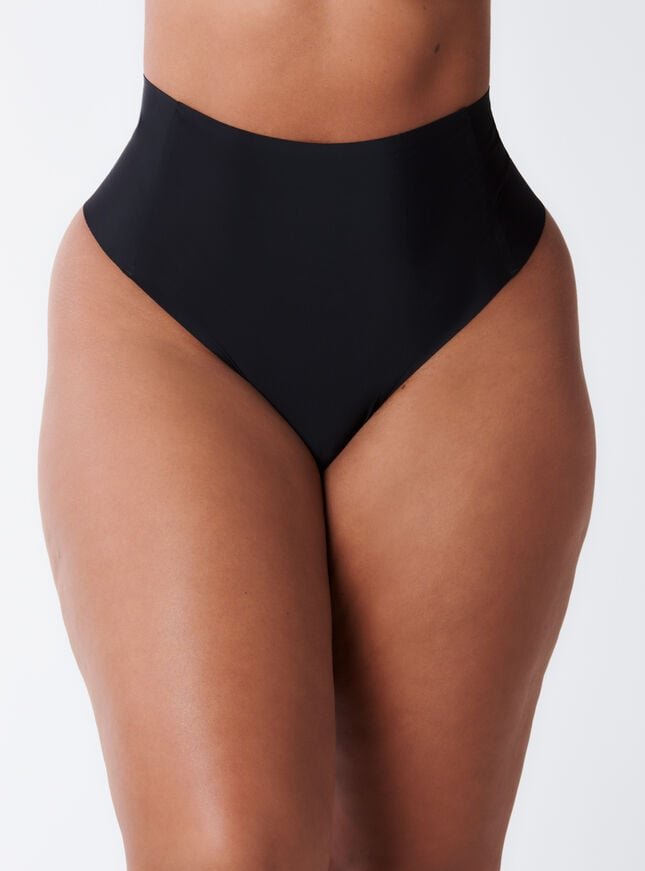 Bonded high-waisted briefs