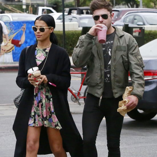 Zac Efron and Sami Miro Grab Smoothies in LA April 2015