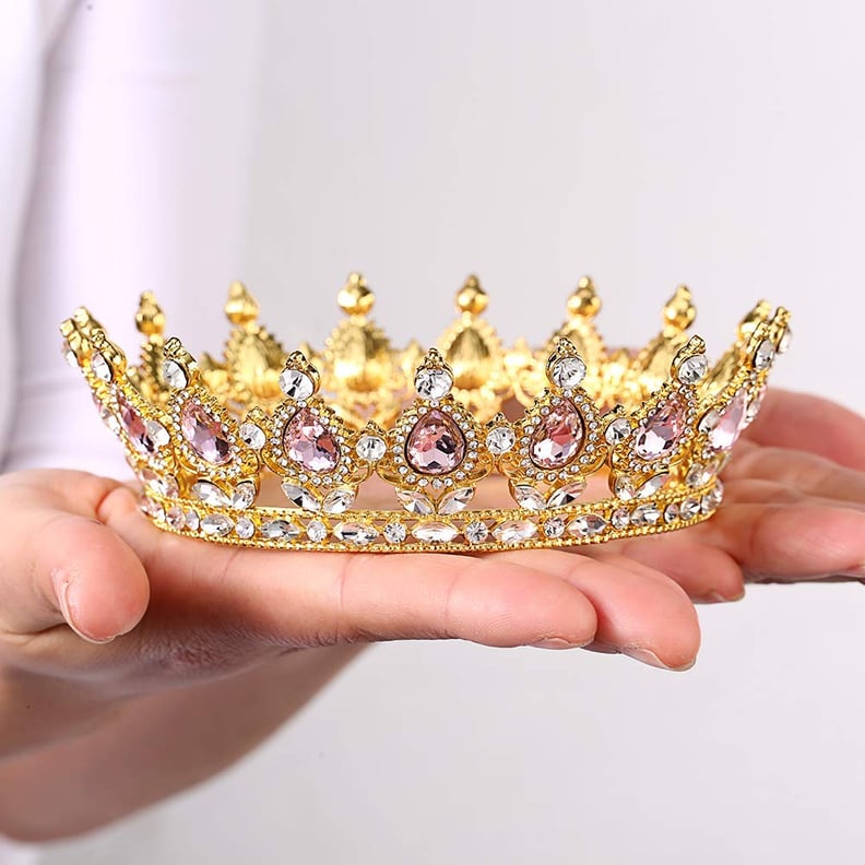 Yunhao Crystal Crown Vintage Peacock Rhinestone Crown