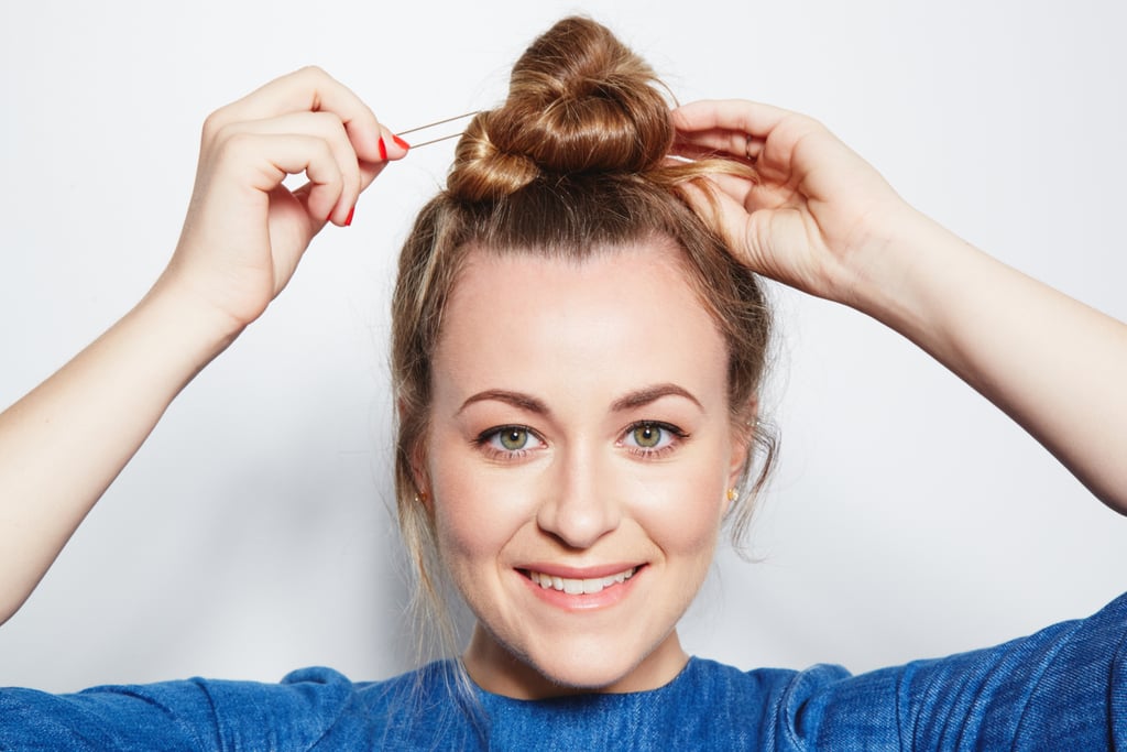 Unfussy Ballerina Bun Easy Throwback Hair Hacks Fall 2016