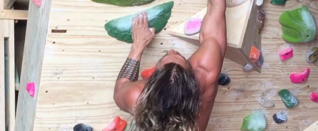 Jason Momoa Rock Climbing Videos September 2017
