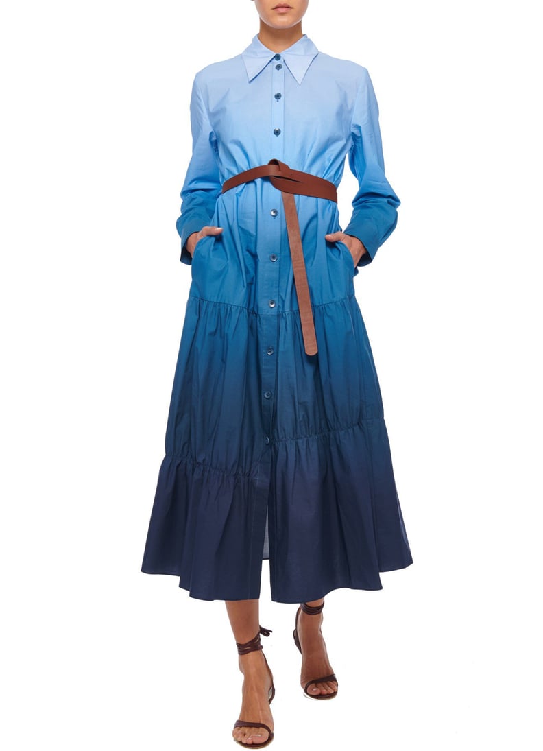 Tibi Dip Dye Shirtdress