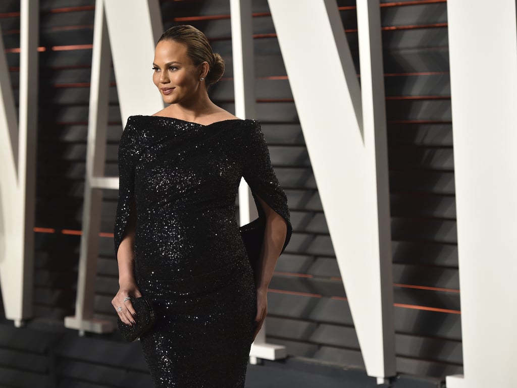 Chrissy Teigen's Dress at Vanity Fair Oscars Party 2016