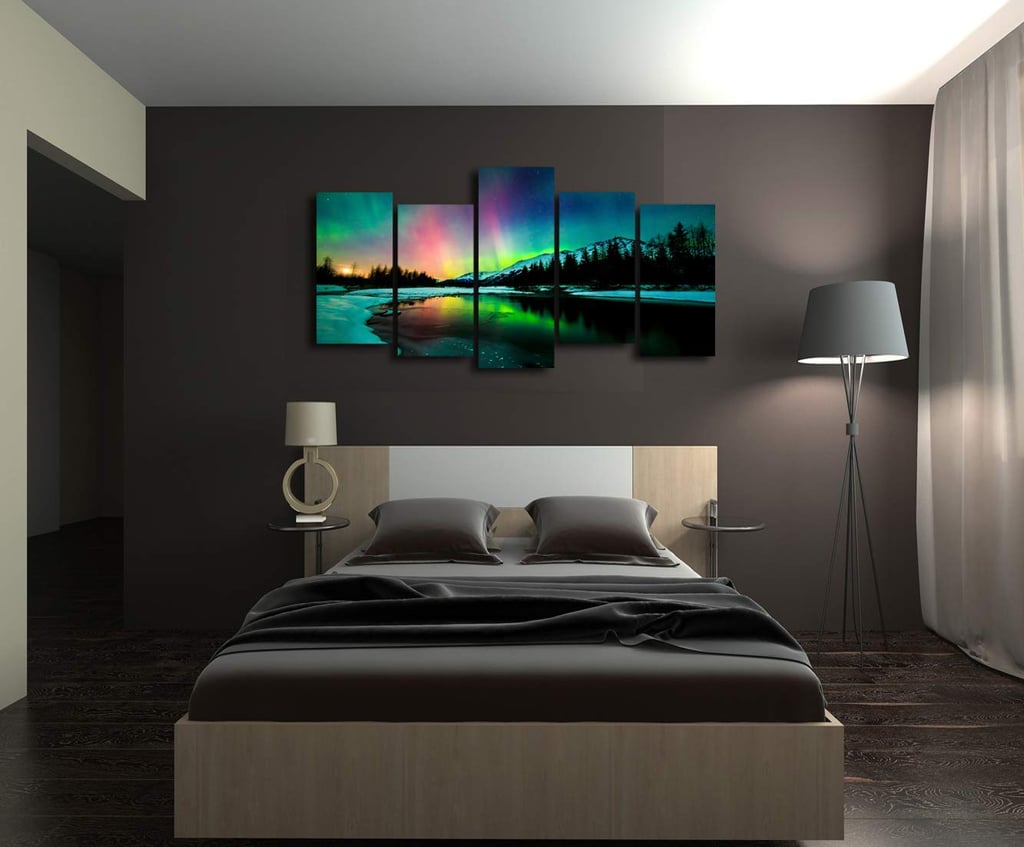 Aurora Scenery Painting on Canvas