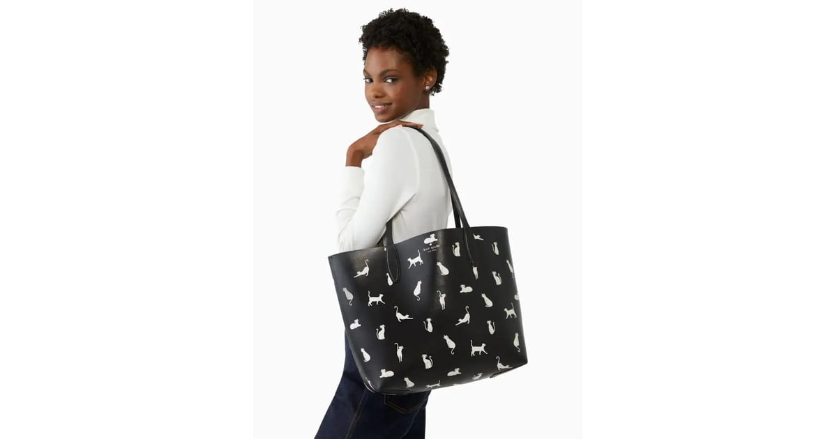 A Fashion Gift For Cat People: Kate Spade Whiskers Large Reversible Cat Tote  Bag | 14 Gifts For Those of Us Who Would Rather Stay Home With Our Cats |  POPSUGAR Pets Photo 3