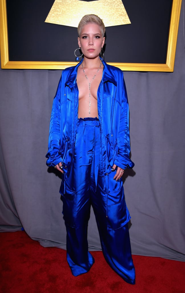 Halsey Wearing Christian Wijnants at Grammys 2017 | POPSUGAR Fashion