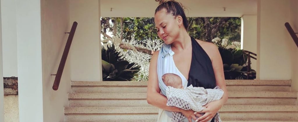 Chrissy Teigen Asking Luna to Smile August 2018